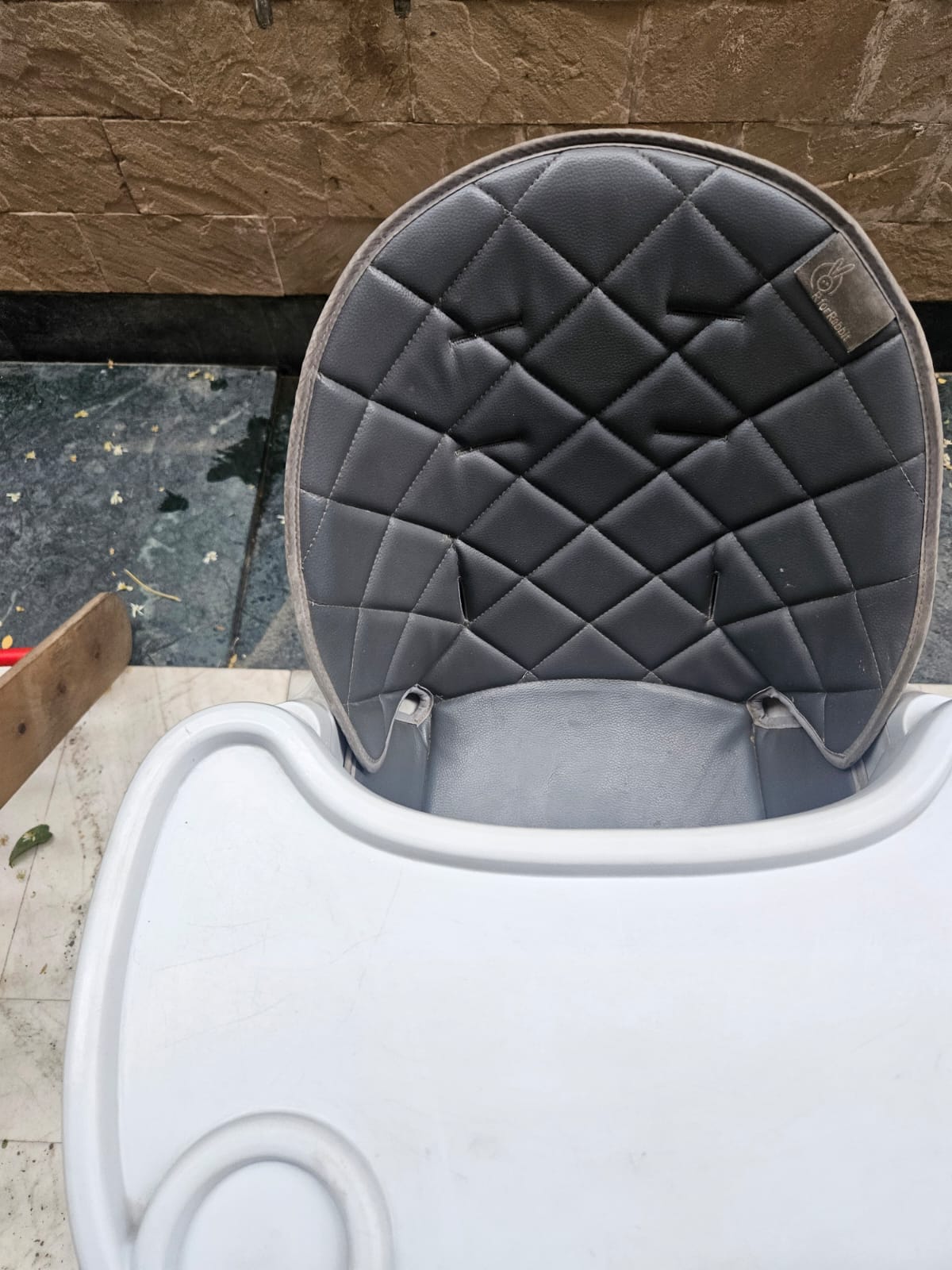 R For Rabbit Graphite Walnut High Chair With 360 Degree Rotating Seat | for 6-36 Months