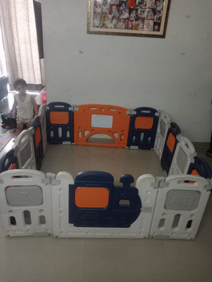 Monbebe Baby Fence 14 Panels Foldable Baby Playpen