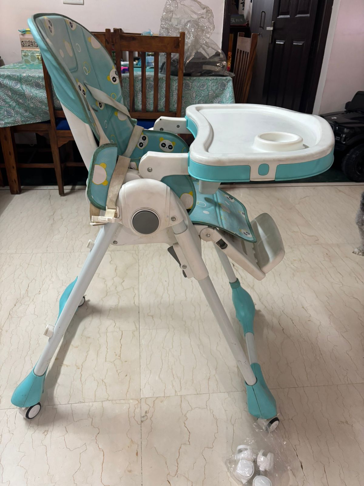 R for Rabbit Marshmallow High Chair , Blue, 2022