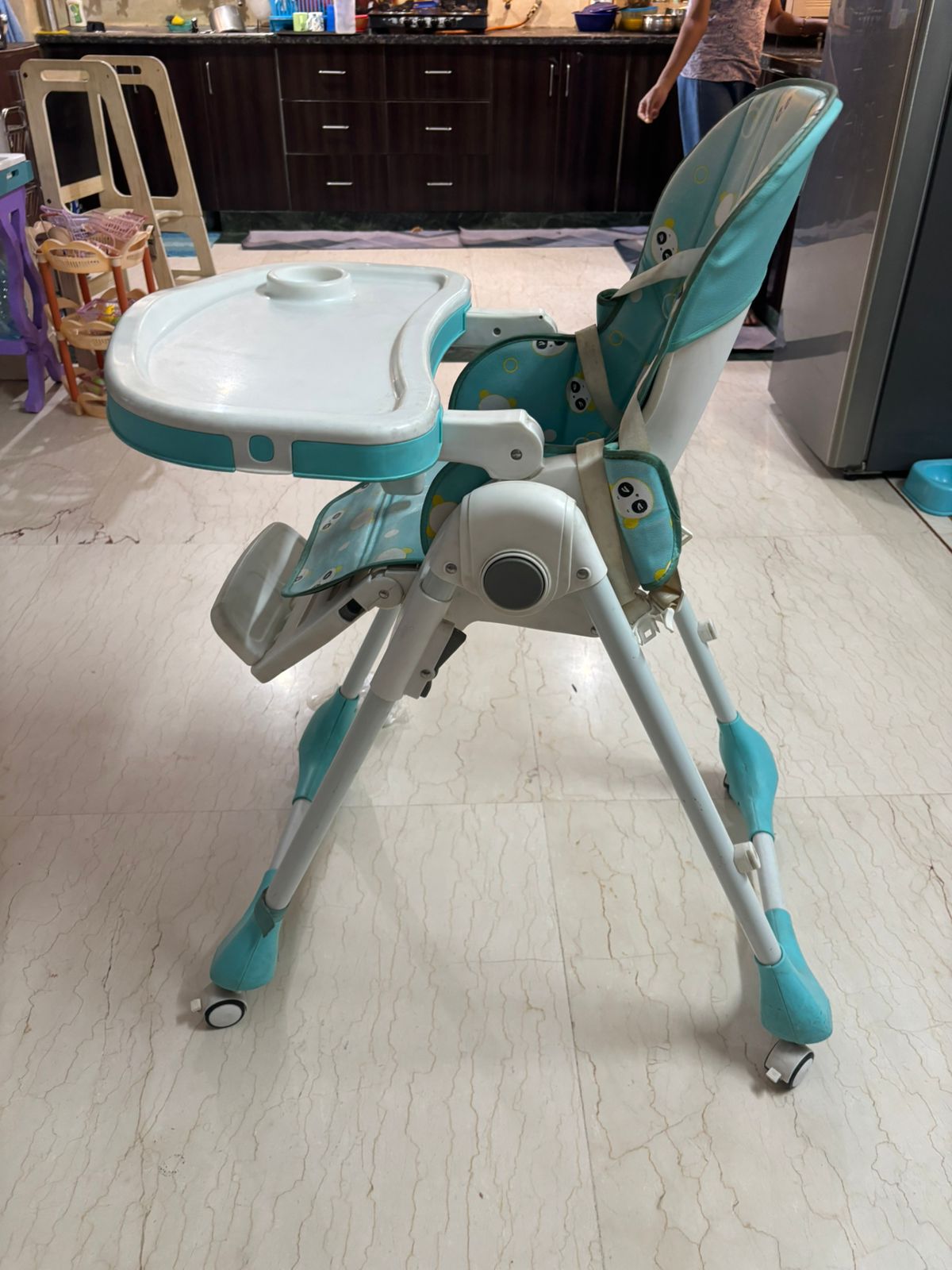 R for Rabbit Marshmallow High Chair , Blue, 2022