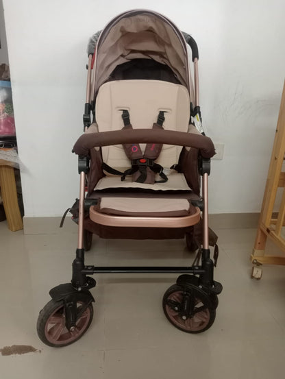 Huny Huny Reversable Handle Pram/Stroller | For 0-4 Years