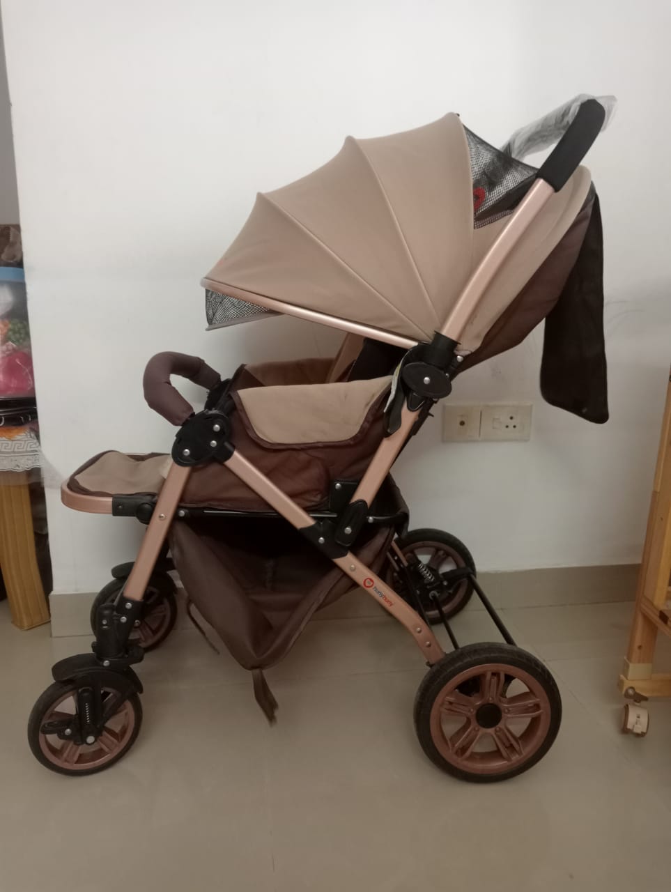 Huny Huny Reversable Handle Pram/Stroller | For 0-4 Years