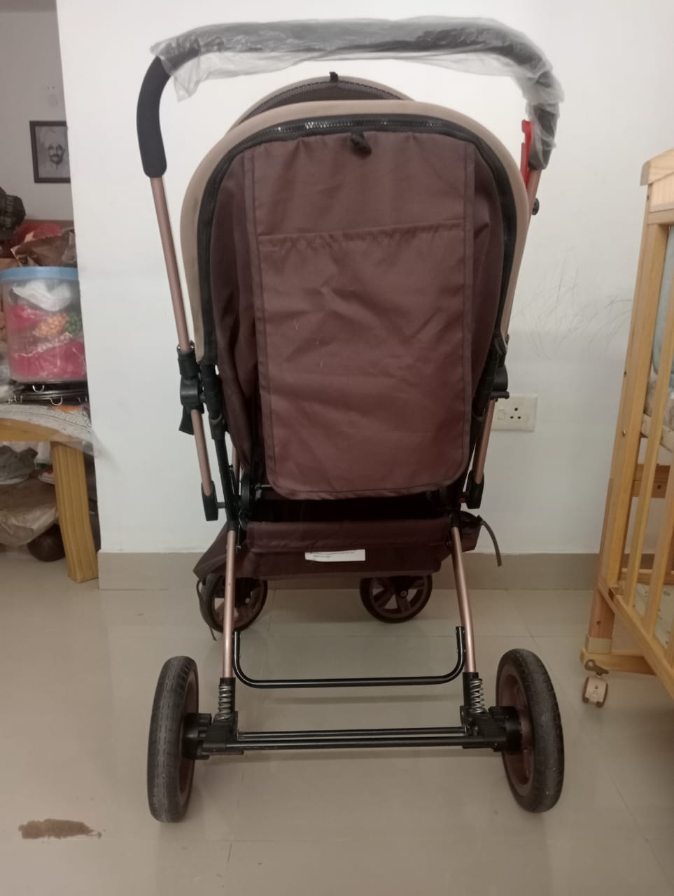 Huny Huny Reversable Handle Pram/Stroller | For 0-4 Years