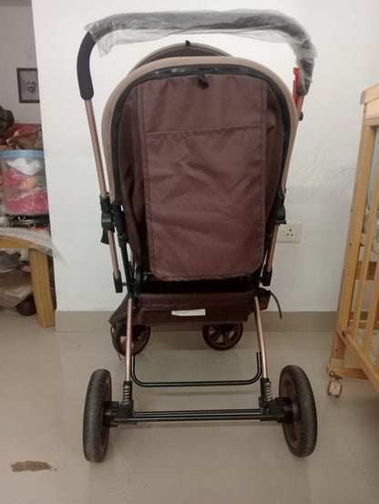 Huny Huny Reversable Handle Pram/Stroller | For 0-4 Years