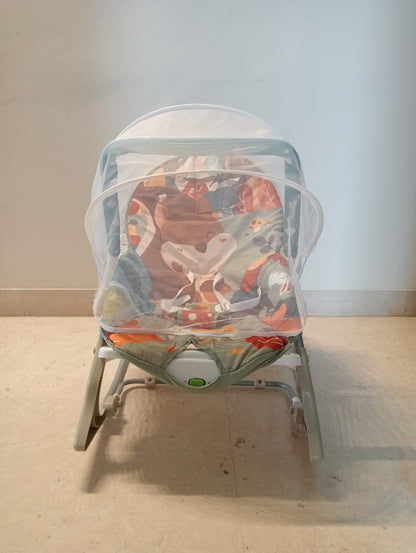 Fab n Funky Baby Rocker With Mosquito Net |For Kids Upto 10Kg