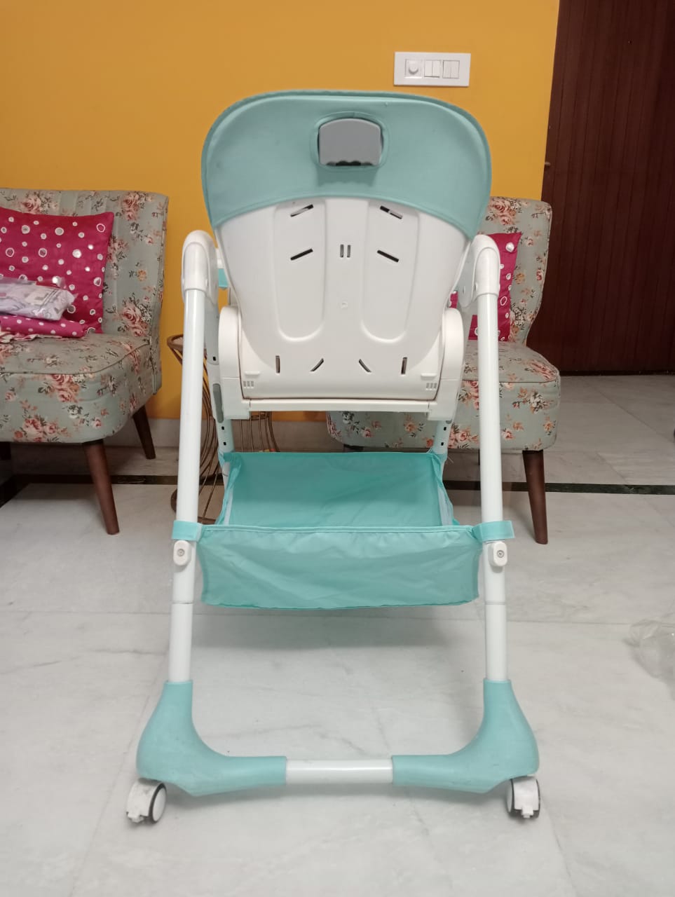 R for Rabbit Marshmallow High Chair , Blue, 2023