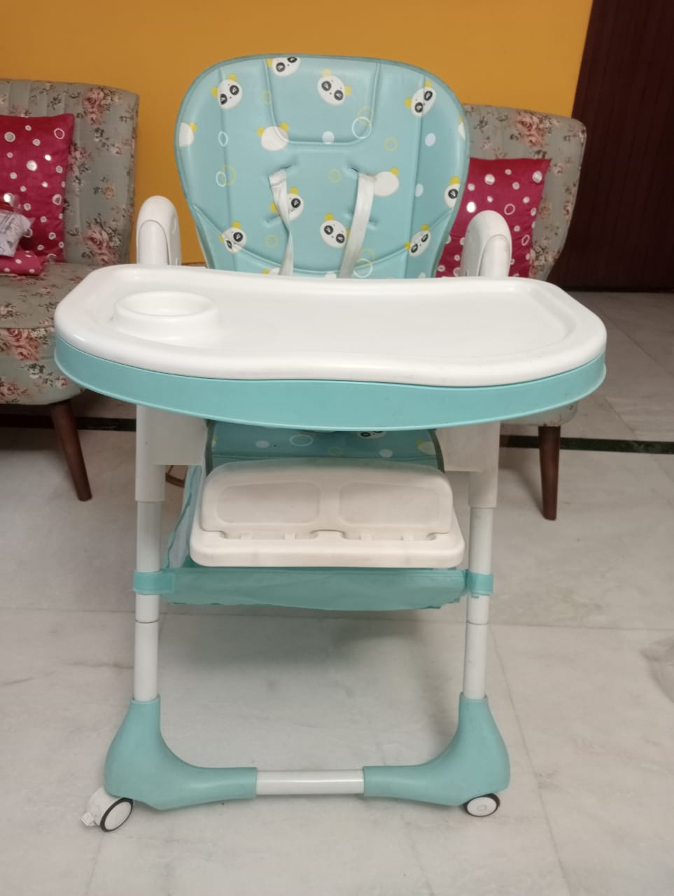 R for Rabbit Marshmallow High Chair , Blue, 2023
