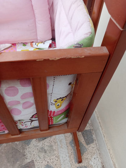 Babyoye Wooden Cot