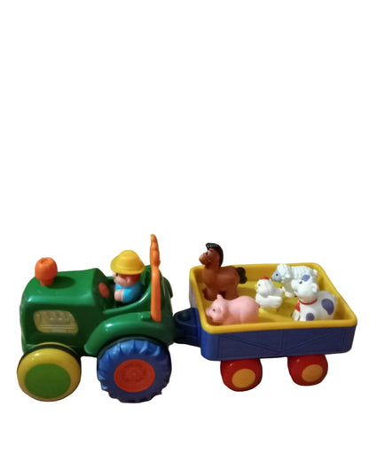 Kiddieland: Light N' Sound: Farm Tractor - Vehicle & Animal Toy Playset