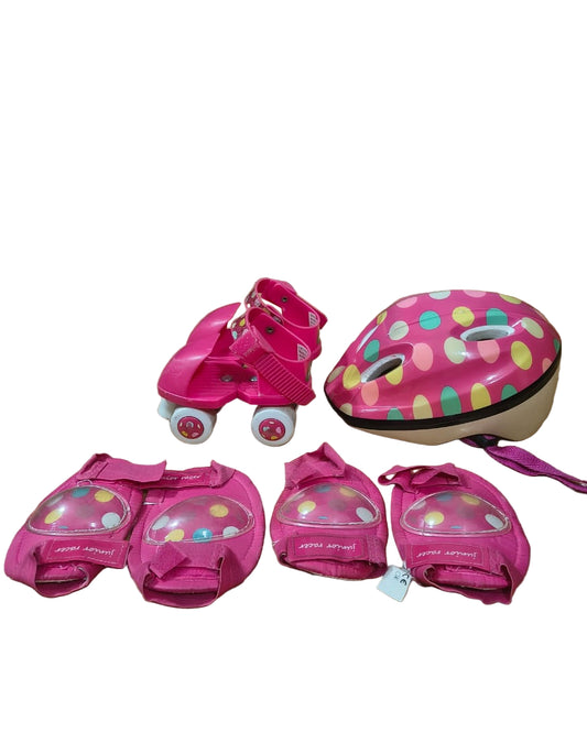 Pink Skating Kit - Helmet, Knee Pads and Skates