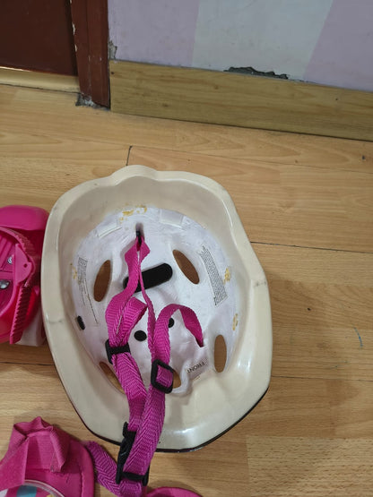Pink Skating Kit - Helmet, Knee Pads and Skates