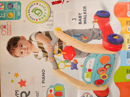 iToys 3-in-1 Piano Playgym with walker, Brand New