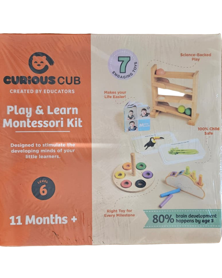 Curious Cub Montessori Kit ( Level 6 , 11 Months +)