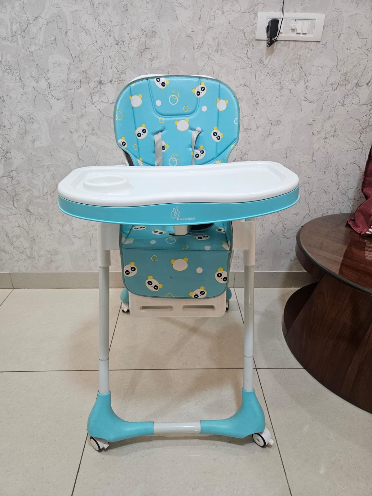 R for Rabbit Marshmallow High Chair , Blue, 2023