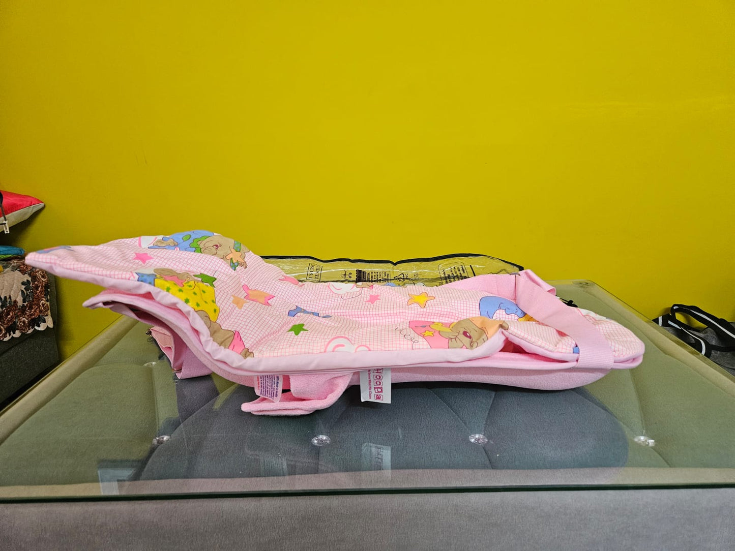 Newborn Combo - Baby Bedding set with mosquito net (Baybee) + Feeding Pillow ( Hoopa)  Combo