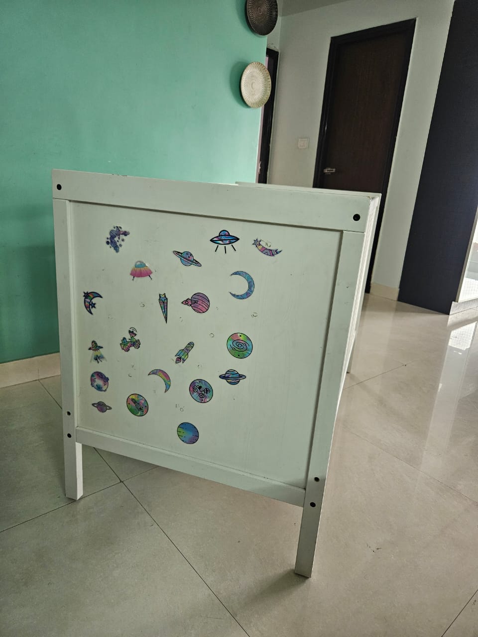 Ikea Sundvik Cot With Mattress & Mattress Protector