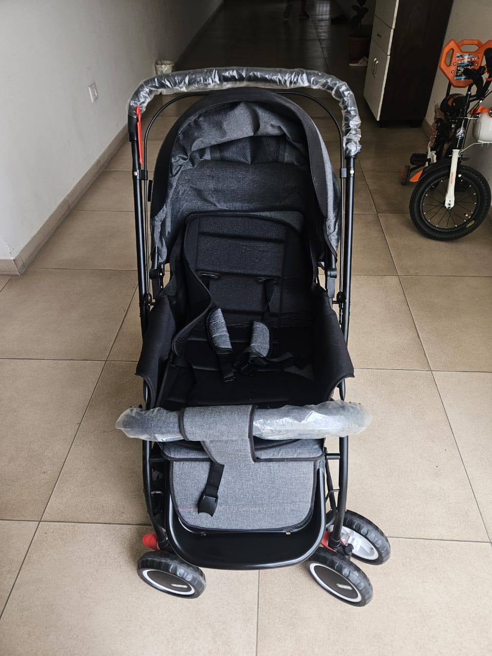 Allwyn Baby Stroller | Grey