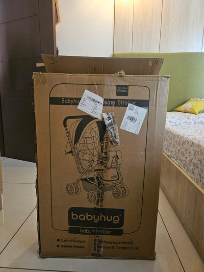 Babyhug Cosy Cosmo Stroller With Reversible Handle & Back Pocket