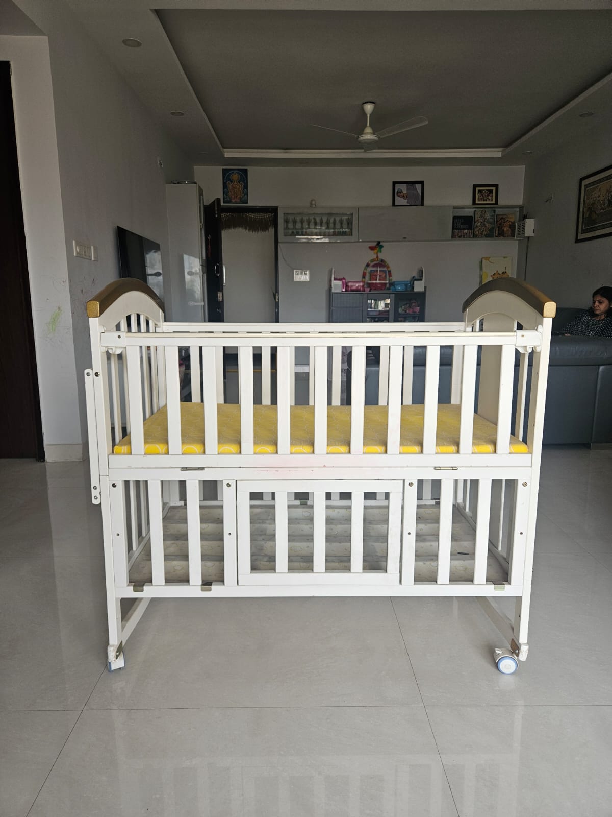 Baby Teddy 9 in 1 multifunctional Cot With mattress