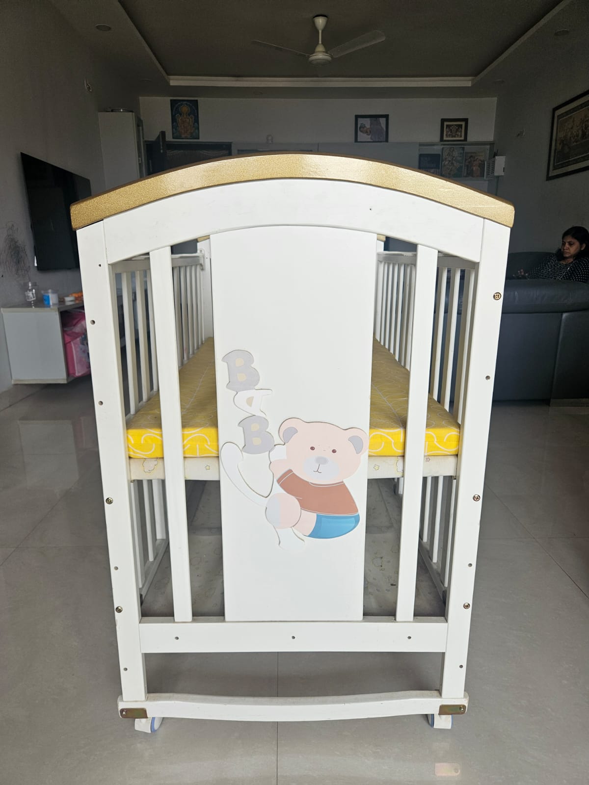 Baby Teddy 9 in 1 multifunctional Cot With mattress