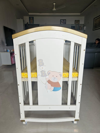 Baby Teddy 9 in 1 multifunctional Cot With mattress