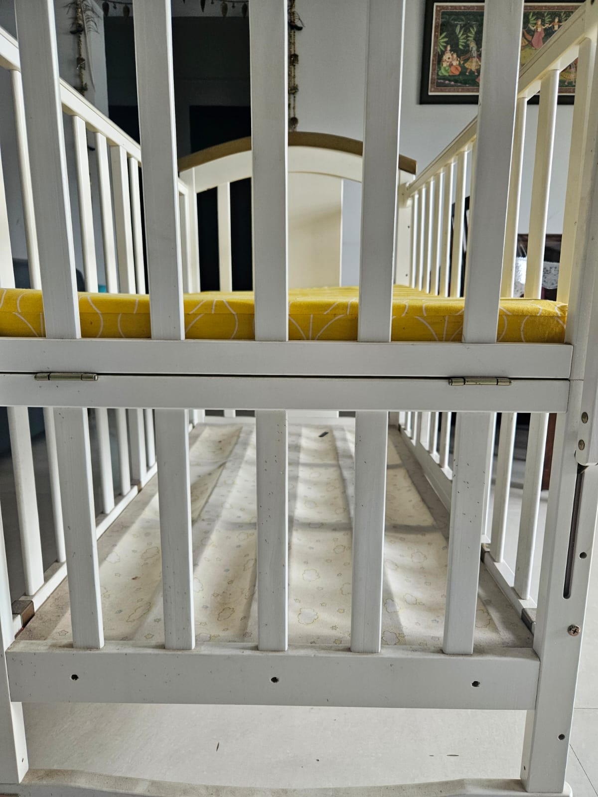 Baby Teddy 9 in 1 multifunctional Cot With mattress