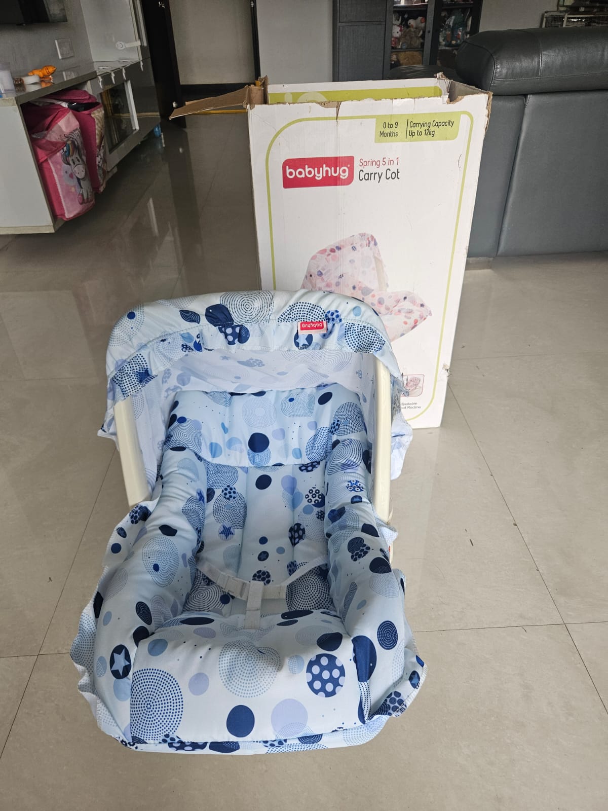 Babyhug	Spring 5 in 1 carry cot