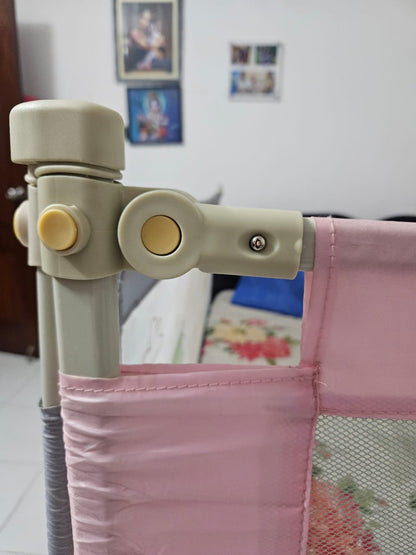 Baybee Adjustable Height Baby Bed Rail | Single Piece, ( 150x63 cm)
