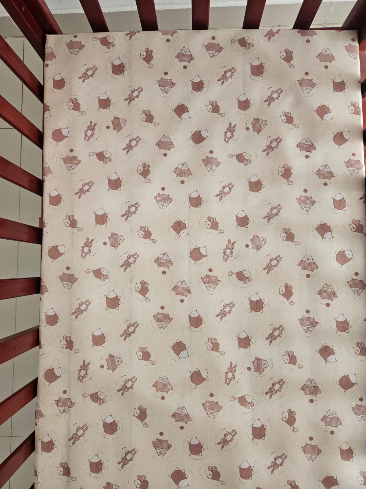 LuvLap C50 Wooden Baby Cot with Babyhug Matteress