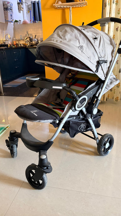 R for Rabbit Chocolate Ride Stroller For Kids - Reversible Handle