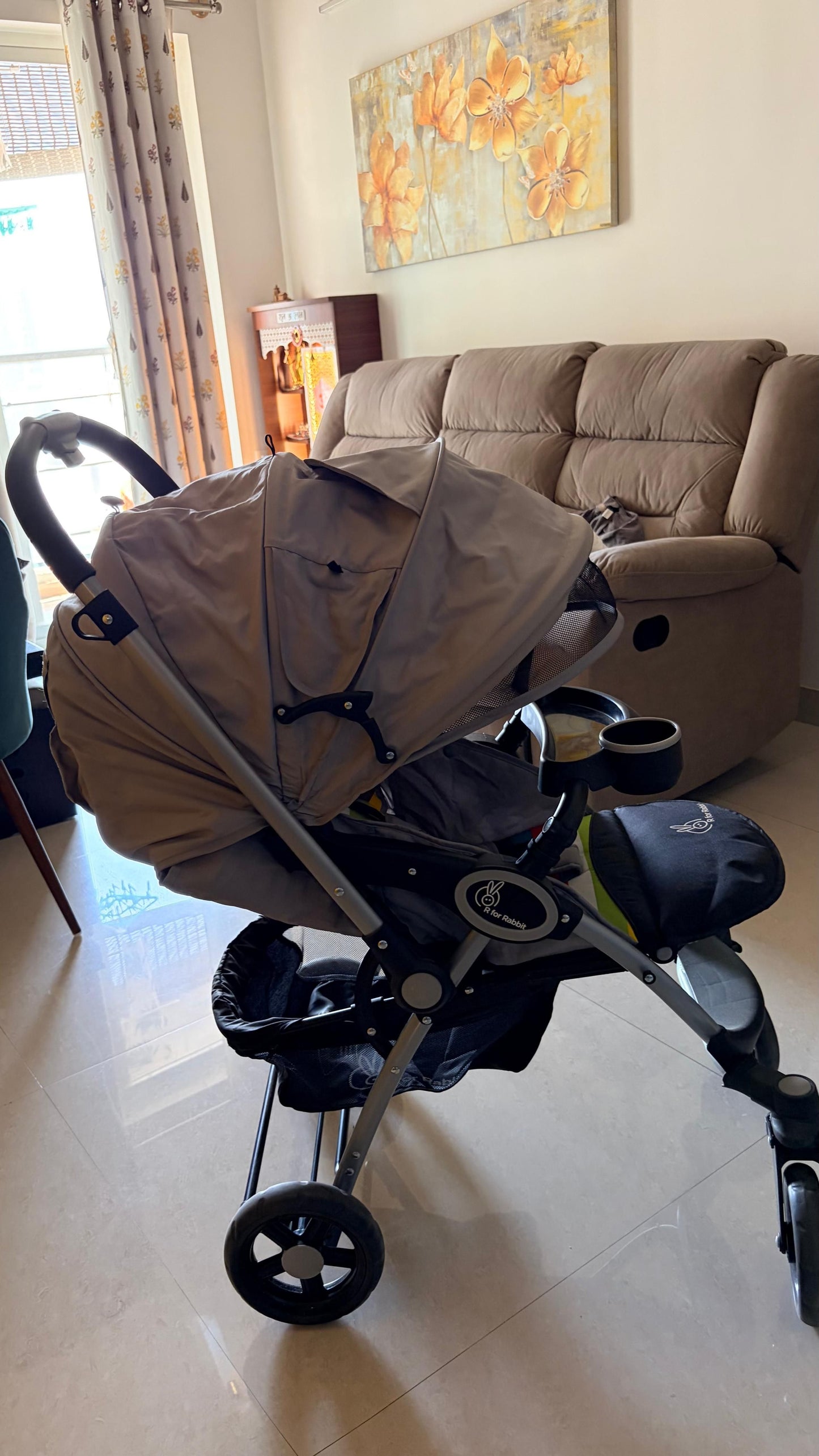 R for Rabbit Chocolate Ride Stroller For Kids - Reversible Handle