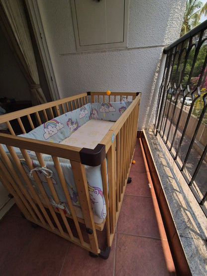 StarAndDaisy Multifunctional Baby Wooden Cot