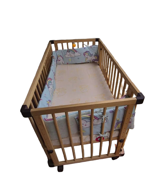 StarAndDaisy Multifunctional Baby Wooden Cot