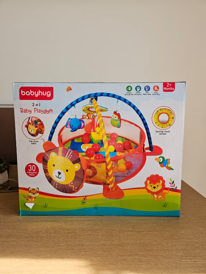 Babyhug 3-in-1 Playgym, Box opened, never used