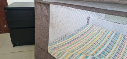 Star and Daisy Cradle with Wakefit Baby Mattress