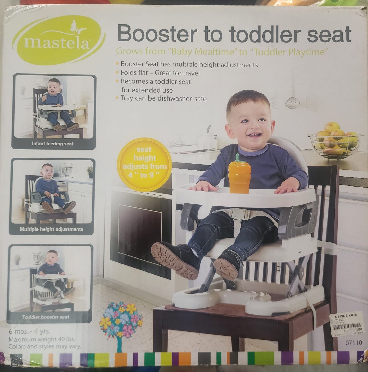 Mastela Booster to toddler Seat