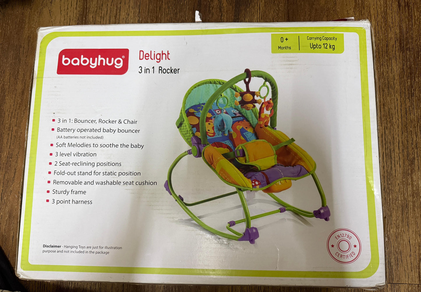 Babyhug Delight 3 In 1 Infant To Toddler Rocker