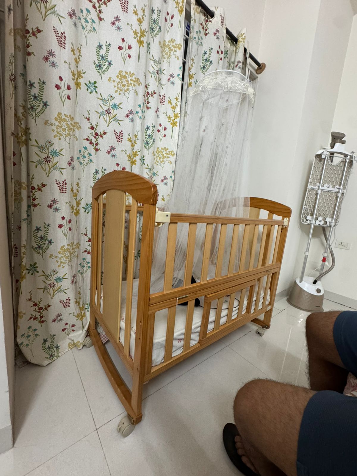 BabyHug Cot with Mattress