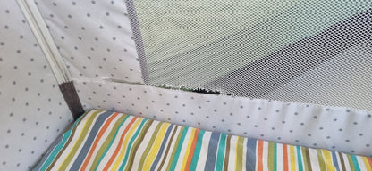 Star and Daisy Cradle with Wakefit Baby Mattress