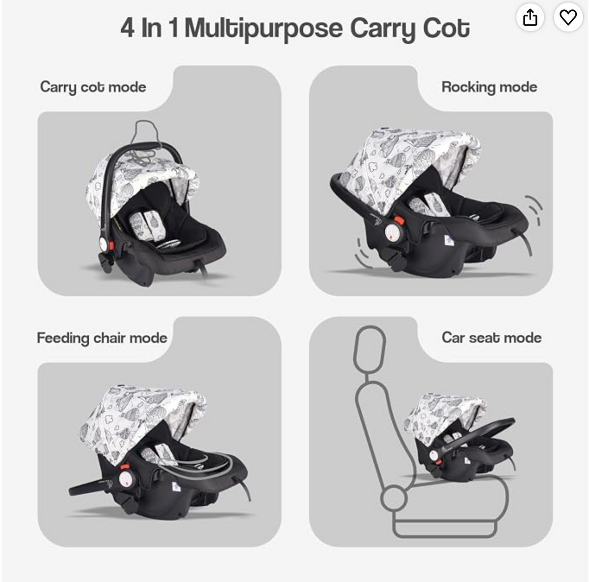R for Rabbit Pocket Stroller Lite Travel System