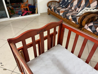 LuvLap C-30 Baby Wooden Cot, Baby Cradle & Crib