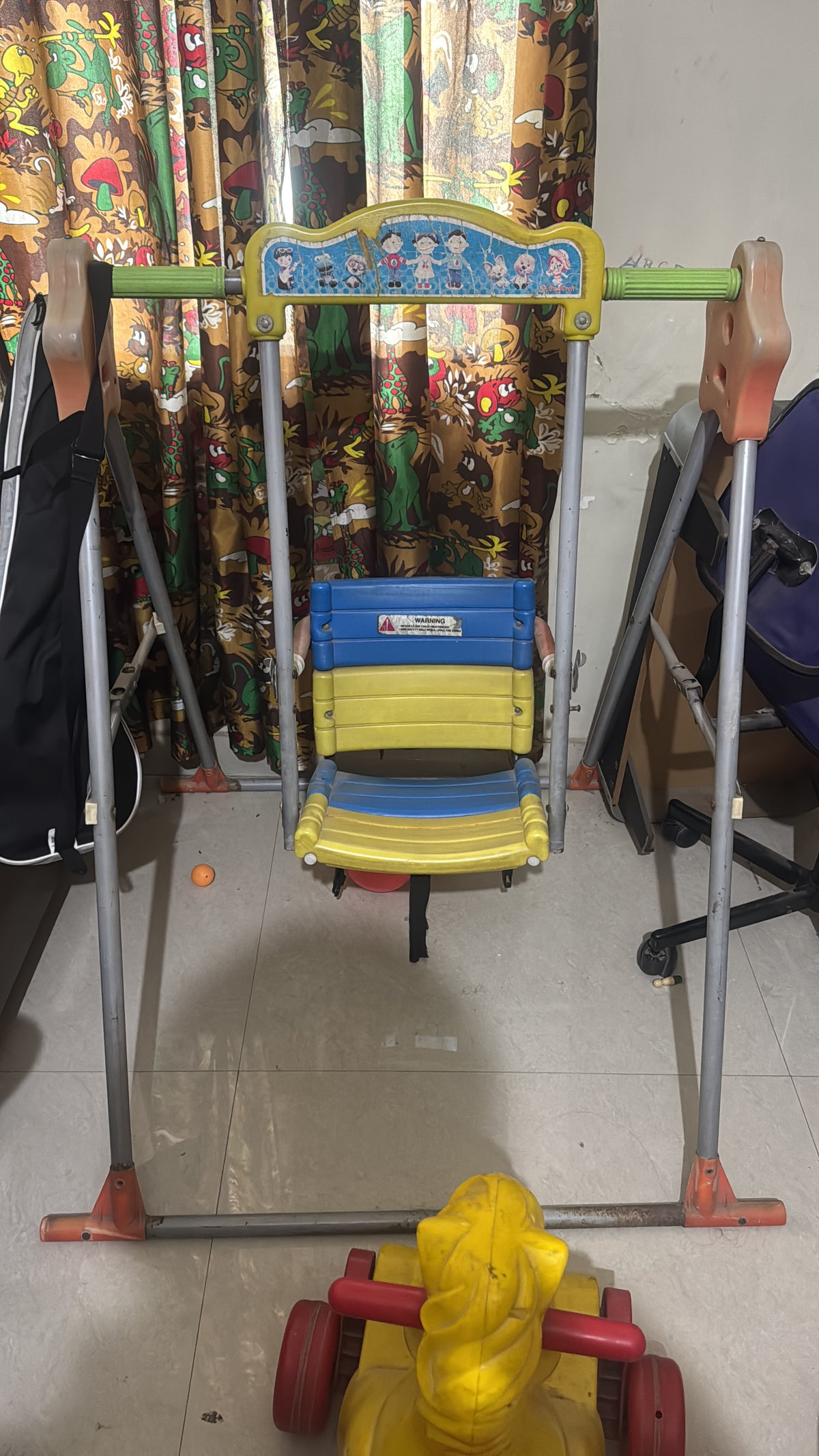 Kids Combo: Luvlap Stroller, Swing, 2 Ride-Ons & Wooden Table