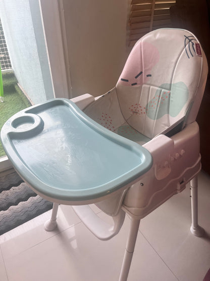Babyhug 3 in 1 Comfy High Chair , Gently Used