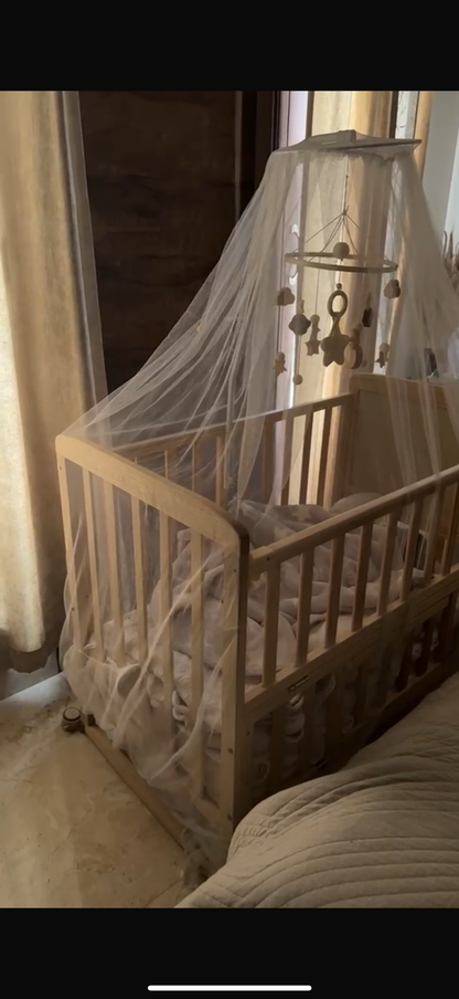 Babyhug 6-in-1 Cot with Mattress & Crib Hanger