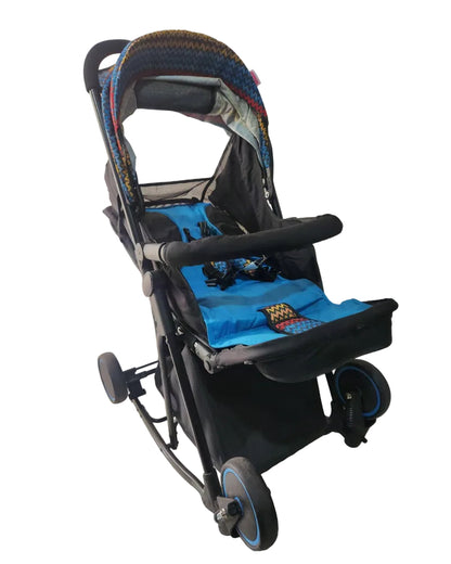 Babyhug Rock Star Stroller Cum Rocker in Blue,