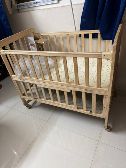 Babyhug 6 in 1 Baby Cot with Rocking Function