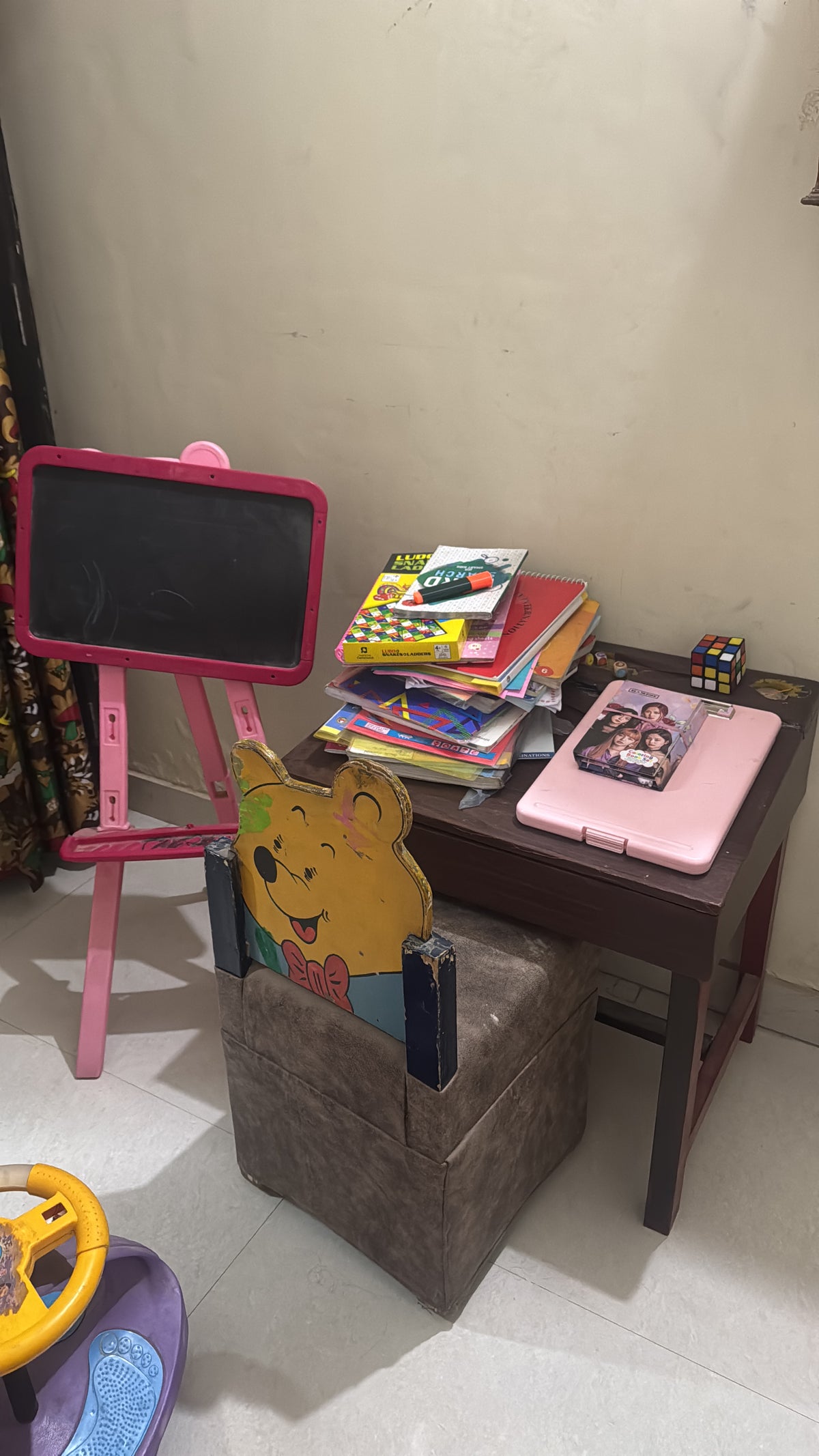 Kids Combo: Luvlap Stroller, Swing, 2 Ride-Ons & Wooden Table