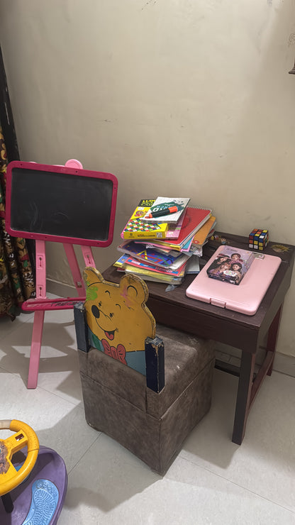 Kids Combo: Luvlap Stroller, Swing, 2 Ride-Ons & Wooden Table
