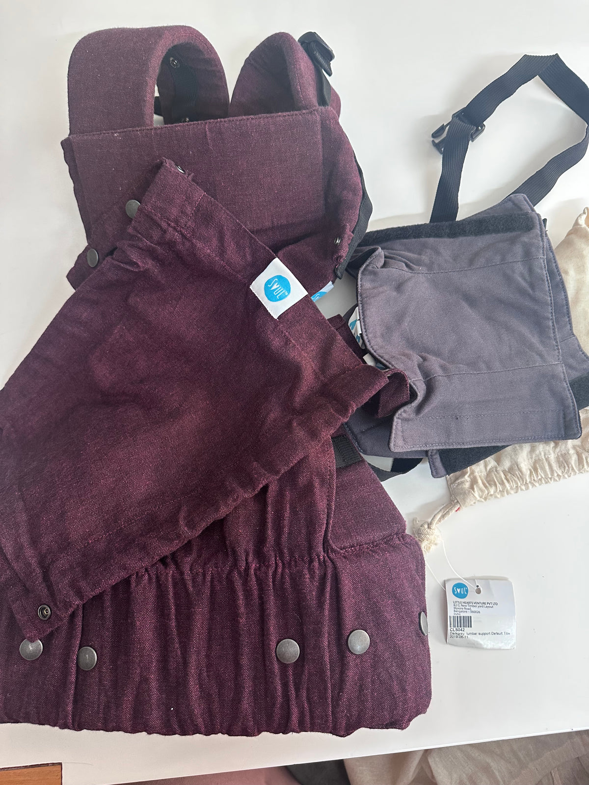 Soulslings Baby Carrier with Lumbar Support