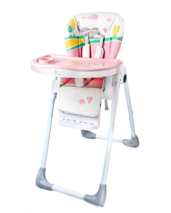 R for Rabbit Marshmallow Lite High Chair , Light PInk
